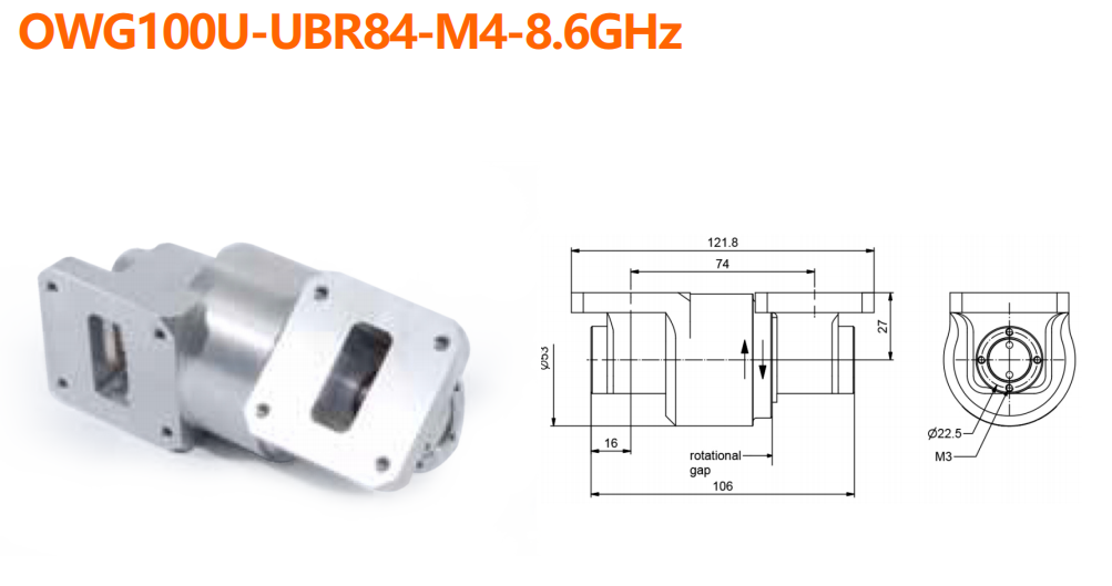 OWG100U-UBR84-M4-8.6GHz