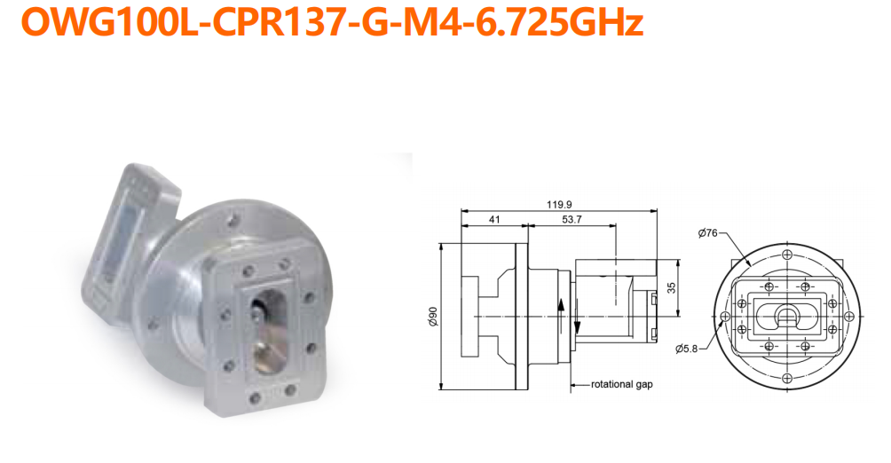 OWG100L-CPR137-G-M4-6.725GHz